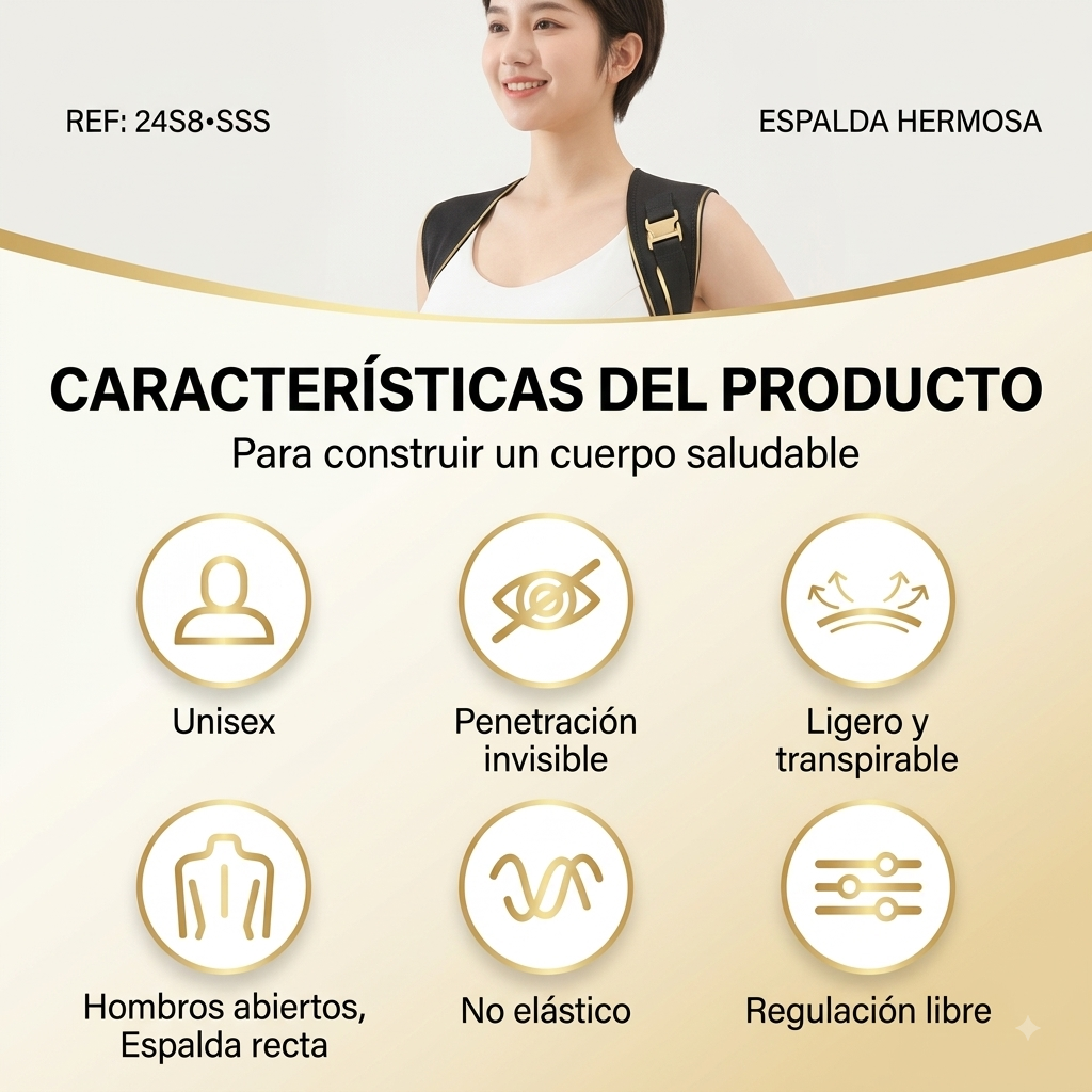 Corrector De Postura Ajustable - Soporte Lumbar Y De Espalda Para Hombre Y Mujer
