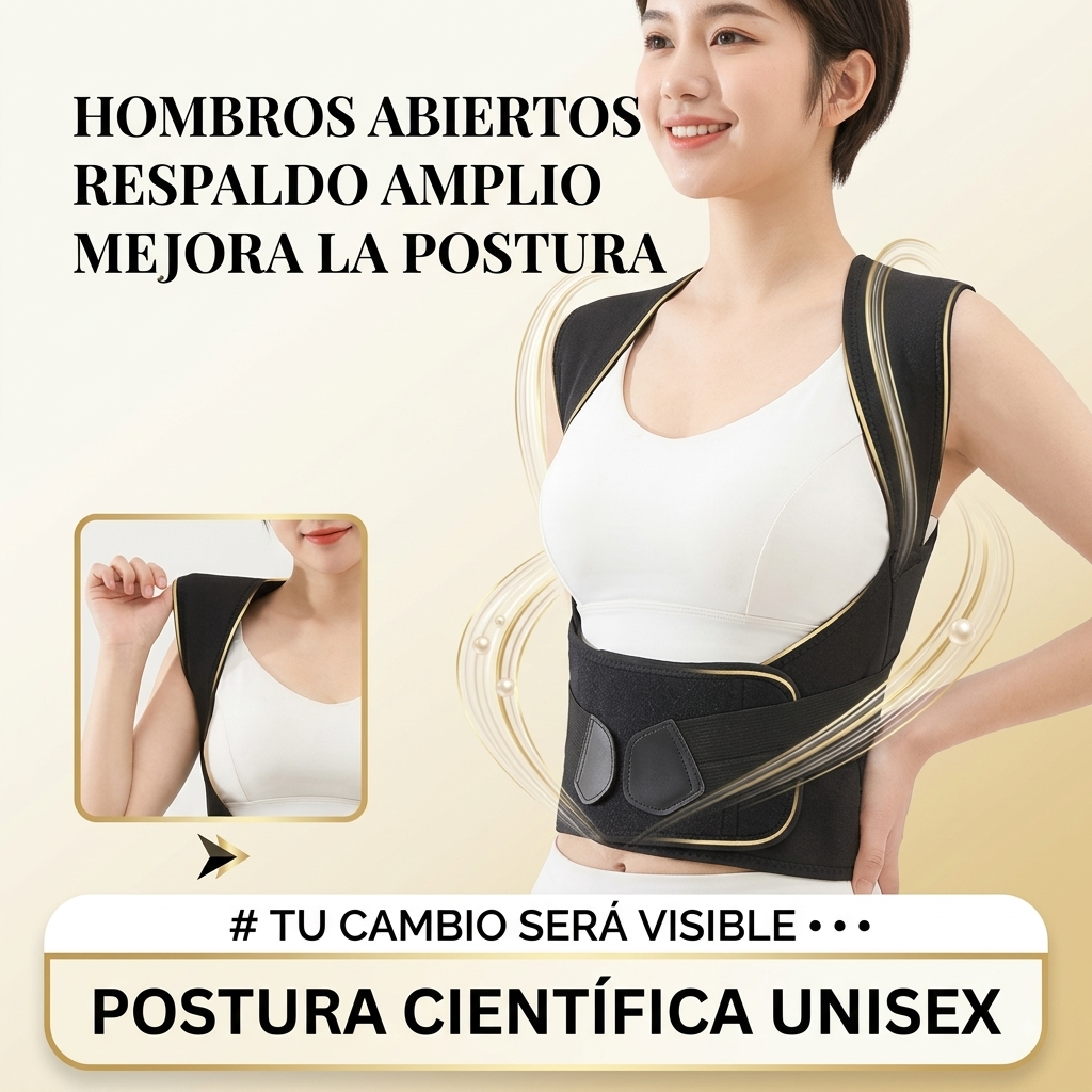 Corrector De Postura Ajustable - Soporte Lumbar Y De Espalda Para Hombre Y Mujer