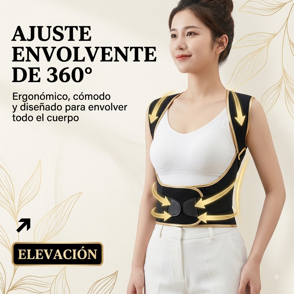 Corrector De Postura Ajustable - Soporte Lumbar Y De Espalda Para Hombre Y Mujer